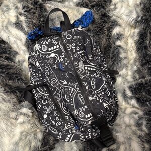 Desigual Monochrome Backpack with Blue Accents